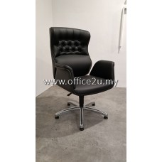CLEARANCE #511 : PREMIUM VISITOR CHAIR WITH STOPPER & HEIGHT ADJUSTABLE (LIMITED TO 1UNIT ONLY)